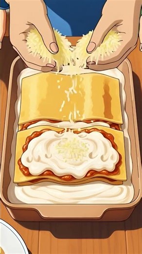 Ghibli World Kitchen | ลาซานญ่า ASMR | Lasagna การ์ตูนทำอาหาร | Ghibli Style