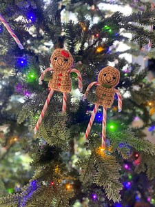 Candy Cane Cuties- Crochet Gingerbread Candy Cane Holder Pattern- Easy Crochet Pattern- English PDF Download Christmas Decoration Ornament - Etsy Australia