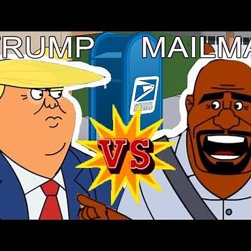 Trump vs the Mailman | Cartoon Rap Battle