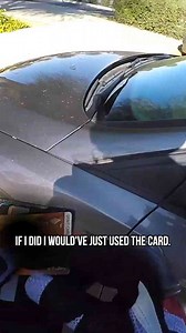 I found a debit card on the ground so I had to return it