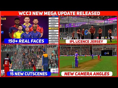 Wcc3 New Update Released | 100+ licence Faces & More | Wcc3 New Update V.3.1.2 Full Review+ Gameplay