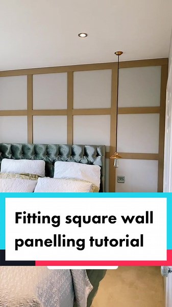 Quick tutorial #tutorial #trending #diy #panelling #wallpanelling #how...