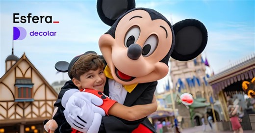Só hoje! Compre ingressos dos parques temáticos da Walt Disney World com a Decolar e ganhe 10 pontos por real na Esfera