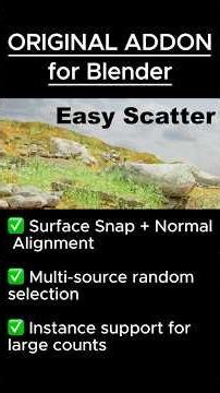 Easy Scatter — Blender Add-on #b3d #blender #addon #blenderaddon
