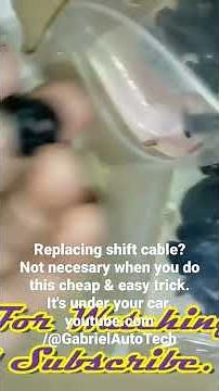Replacing transmission shift cable? Not necessary if you do this cheap & easy trick. #shiftcable