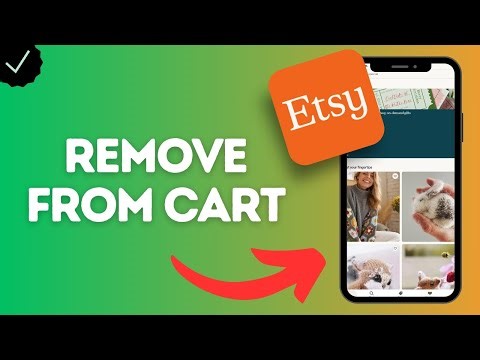 How to Remove an Item from Your Cart in Etsy App (delete unwanted products before checkout)