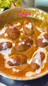 Crispy Paneer Kofta Curry 😍🔥 | Easy Paneer Recipe | Are You Hungry?! #shorts ￼