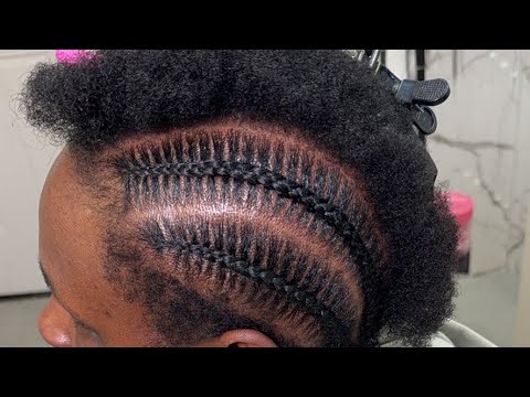 Stitch Braids Tutorial: How to Stitch Braid Short Hair