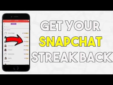 How To Get Your Snapchat STREAK BACK After You Lost it