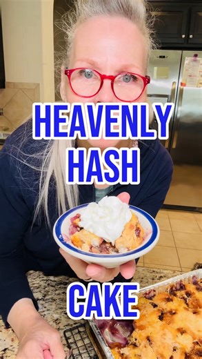 April on Instagram: "Heavenly Hash Cake #makethat #baking #dessert #thanksgiving #cake #cobblerrecipe"