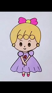 Cute little girl drawing tutorial 😍 . #drawing #drawingtutorial #pretty #prettygirl #fbreelsfypシ゚viralシ | Easy drawing for kids24