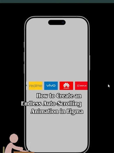 How to Create an Endless Auto-Scrolling Animation in Figma. #uxuidesigner #figma #uxui #figmatips #beginner
