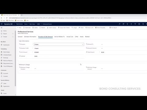 Dynamics 365 Field Service | Work Order Services