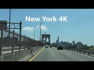 4K New York - Driving tour of Brooklyn (Brooklyn Bridge & Adams St & Tillary St & Flatbush Avenue)
