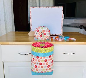 Handmade Thread Catcher/scrap Caddy, Pincushion, Embroidery Scissor and Quilt Block Board Sewing, Quilting & Embroidery Set. FREE SHIPPING! - Etsy