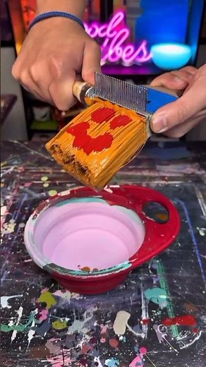 clean paint brushes #shorts