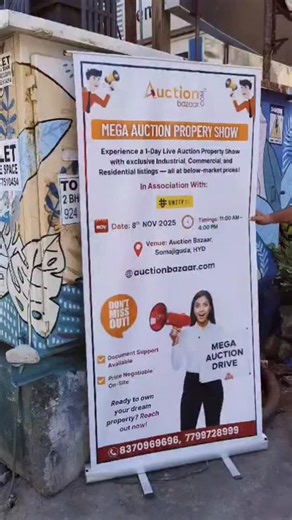🎉 Successful Completion of Our Mega Live Auction Drive! We’re thrilled to share that Auction Bazaar, in association with Unity Small Finance Bank, successfully conducted a Mega Live Auction Drive featuring a diverse range of bank-seized properties. 🏠 From residential plots to commercial spaces, the event brought together genuine buyers and offered them a chance to own verified properties below market value through a transparent and efficient auction process. A big thank you to Unity Small Fina