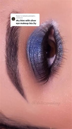 Blue Eye Makeup Tutorial for Navy Blue Dress | Makeup Tutorial