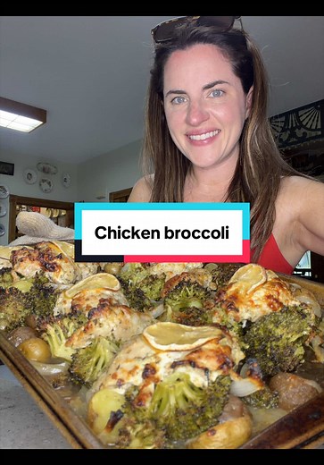 One Pan Chicken Broccoli Bake with Greek Yogurt Marinade