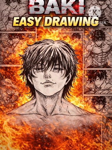 how to draw baki Hanma Baki Hanma Epic Drawing in 60 Seconds! 🔥Watch Me Draw Baki Hanma Step by Step
