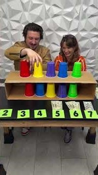 Cup stacking challenge, add one each round🏆🔥