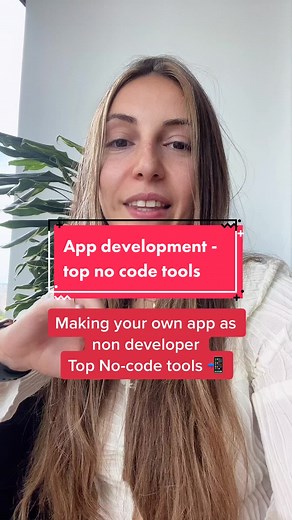 Making your own app is so much easier with one these tools, let me know in the comments what you want to build and i will make a no code tools recipe to make it happen 🥰 #apps