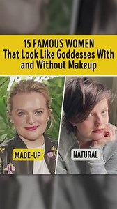 123K views · 638 reactions | 15 Famous Women That Look Like Goddesses With and Without Makeup | You're Gorgeous | Facebook
