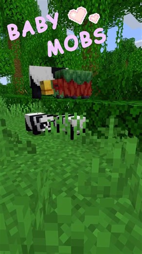 MINECRAFT Baby Mobs are here💖 #minecraft #fyp #memes #epic #viral