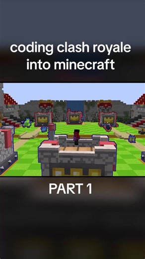 coding clash royale into minecraft | part 1 | #minecraft #clashroyale #jynxzi #jynxziclips #clash