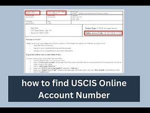 how to find USCIS Online Account Number
