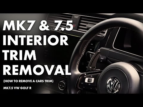 HOW TO: MK7 & MK7.5 Golf R (GTI, GTD, TSI) Interior Trim Removal | Wrapping My Interior Carbon Fiber