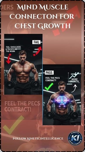 Fix Mind–Muscle Connection for Chest Growth #shorts #kineticintelligence