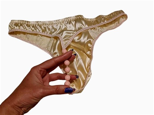 Satin Panties for Men Open Butt Panties With Big Beads, Mens Pearl Lingerie Sissy Lace Underwear Satin Thong Open Back Lingerie - Etsy UK