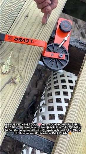 GENIUS TRICK! 🔧 How To Pull Deck Boards TIGHT & EVENLY! 🤯🪵