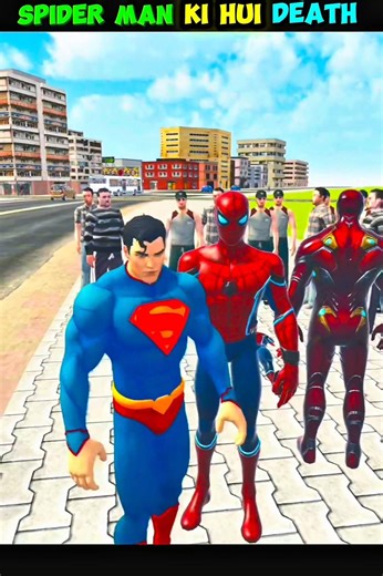 Spider man mar gaya 😱💥 Indian theft auto #shorts #indiantheftauto #trending #viral #gta #gta6