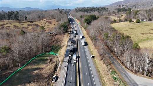 Lane closures on I-40 for bridge repairs