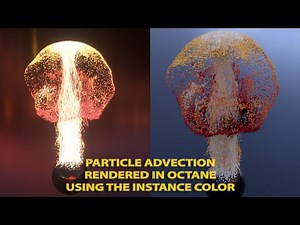 Xparticles Particle Advection Tutorial using Octane Render Cinema4D