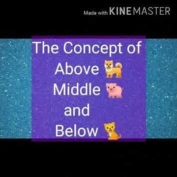 Concept of Above Middle and Below