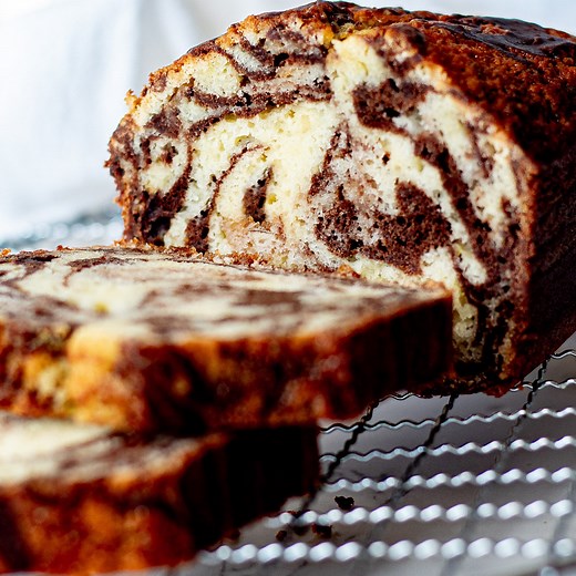 Marble Loaf Cake - Starbucks Copycat Recipe - Chenée Today