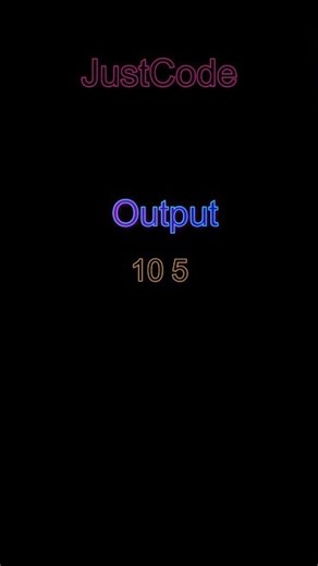Swap Two Numbers in ONE Line 😱|JustCode|#coding #python #codingforbeginners #procoding #trending