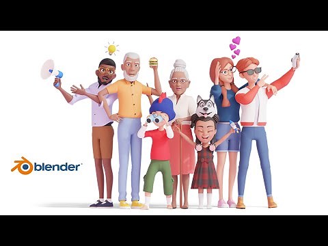 167 Millions of 3D characters in Blender