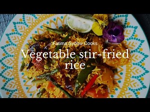 My special vegetable with mango atchar stir fried rice.