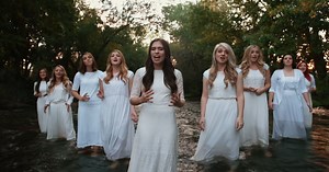 9 Women gather. Lift voices to sing 'Amazing Grace' viewed by 58 million