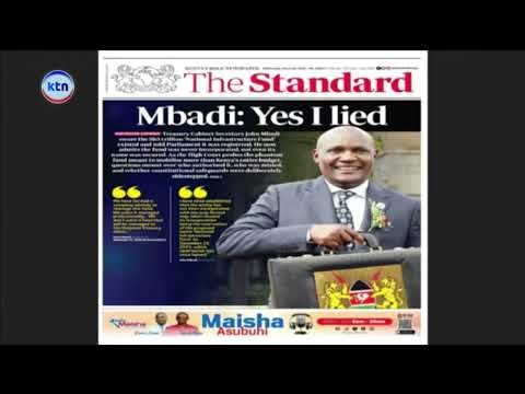 The bold standard: Mbadi: Yes I lied