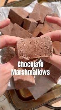 Chocolate Marshmallows #recipe #marshmallow #chocolate #dessertrecipe