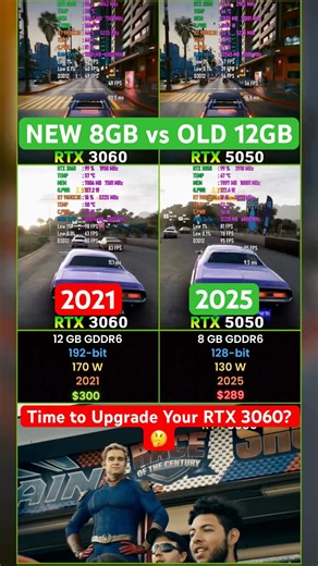 Older with MORE VRAM, or Newer with LESS? 🤔 (RTX 5050 vs RTX 3060)