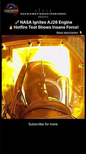 NASA Ignites AJ26 Rocket Engine 🚀 Insane Hotfire Test Power!