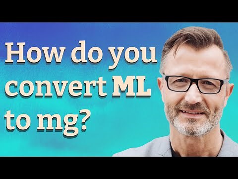 How do you convert mL to mg?