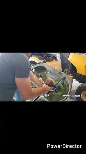 HOW TO lawn mower deck repair and rebuild. full video link