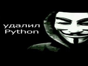 как удалить python